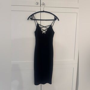 The Vintage Shop Black Backless Dress